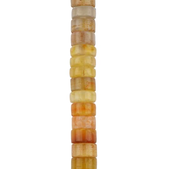Yellow Fire Agate Heishi Beads by Bead Landing™